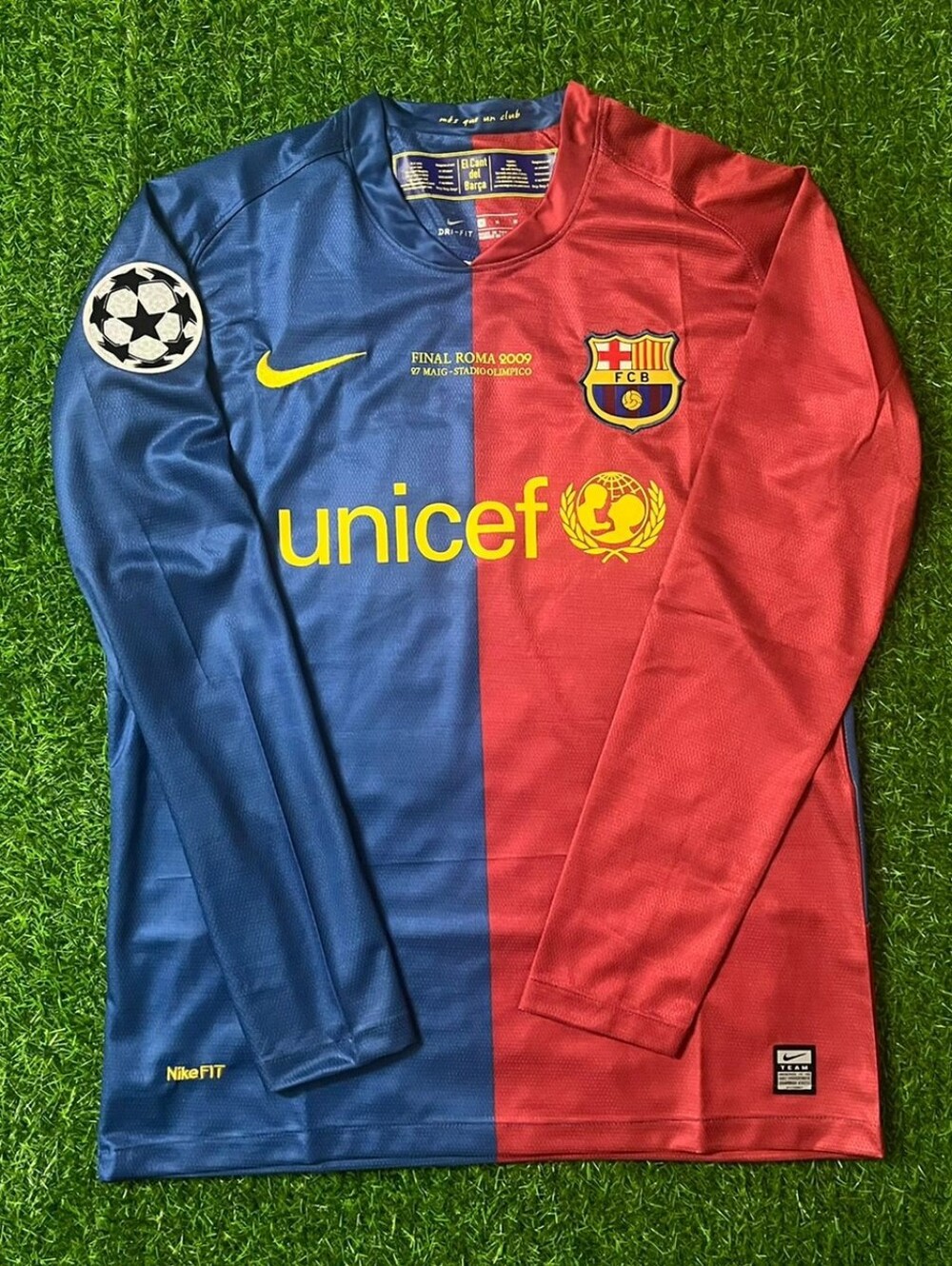 FC Barcelona Messi #10 Retro UCL final 2009 Long Sleeves